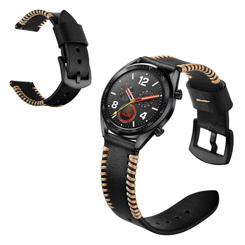 Fantastisch Huawei Watch GT 2 46mm Echtes Leder armband