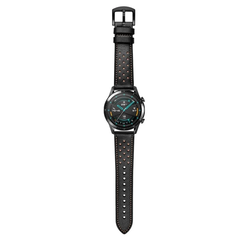 Schön Huawei Watch GT 2 46mm Echtes Leder armband