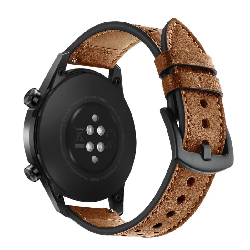 Schön Huawei Watch GT 2 46mm Echtes Leder armband