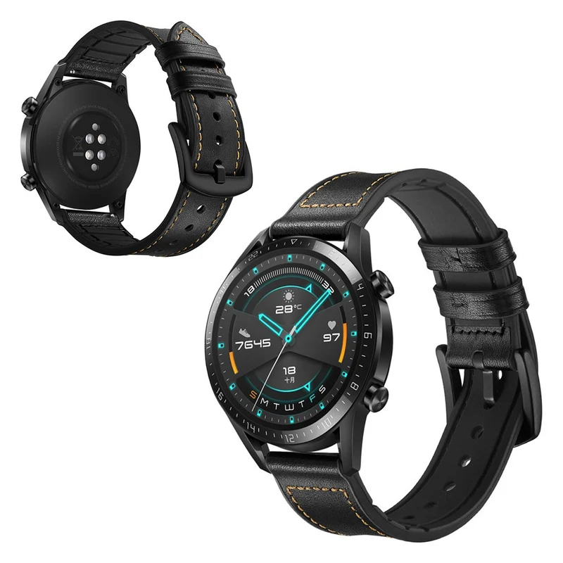 Sehr modisch Huawei Watch GT 2 46mm Echtes Leder armband
