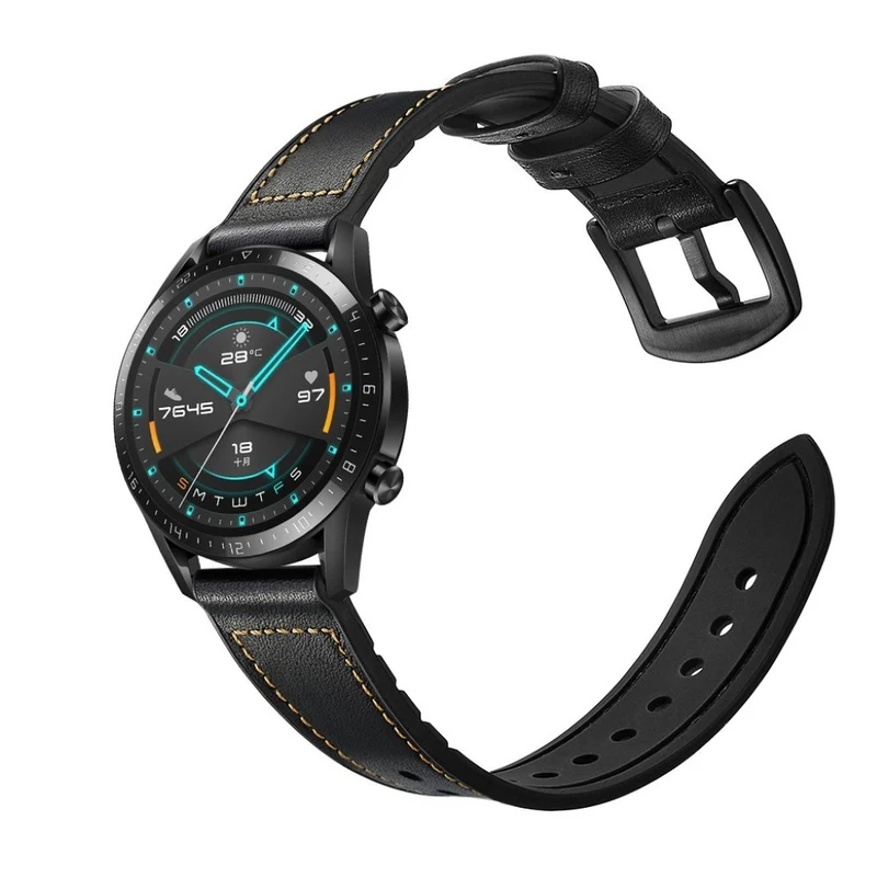 Sehr modisch Huawei Watch GT 2 46mm Echtes Leder armband