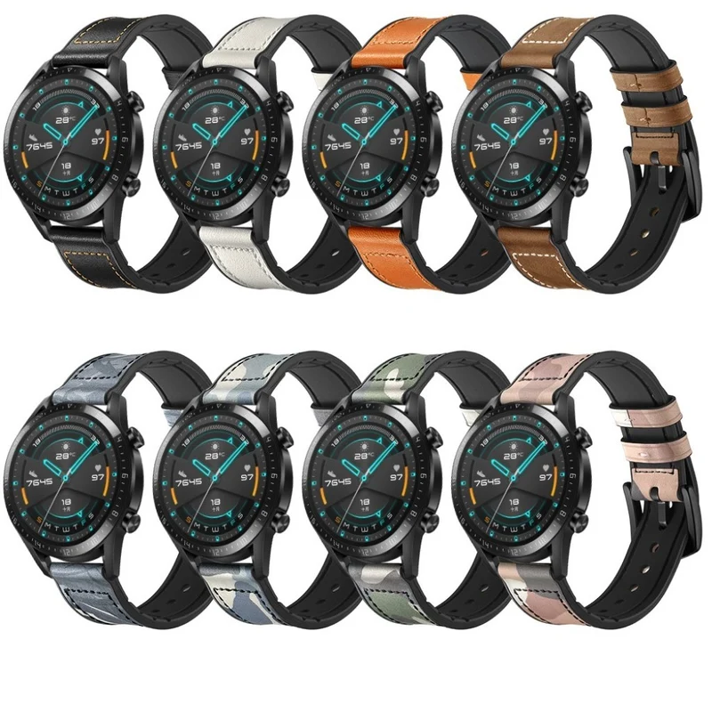 Sehr modisch Huawei Watch GT 2 46mm Echtes Leder armband