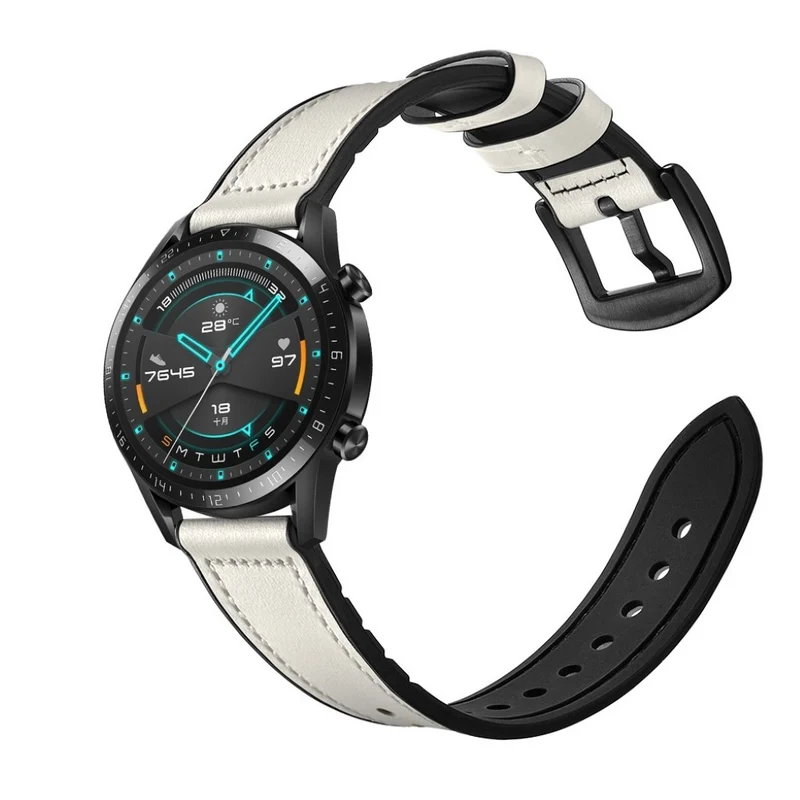 Sehr modisch Huawei Watch GT 2 46mm Echtes Leder armband