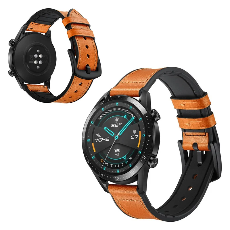 Sehr modisch Huawei Watch GT 2 46mm Echtes Leder armband