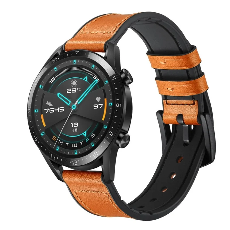Sehr modisch Huawei Watch GT 2 46mm Echtes Leder armband