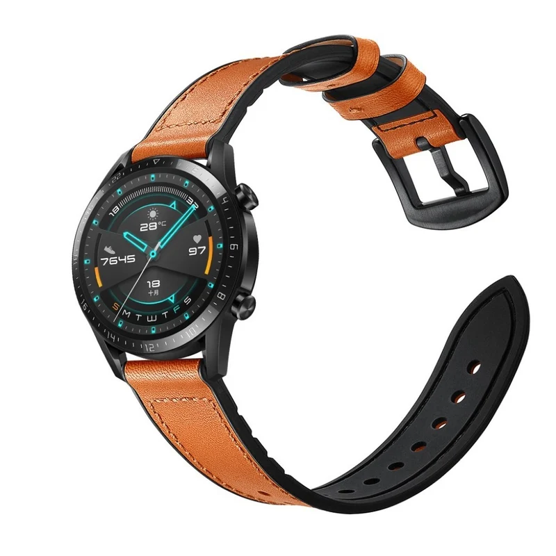 Sehr modisch Huawei Watch GT 2 46mm Echtes Leder armband