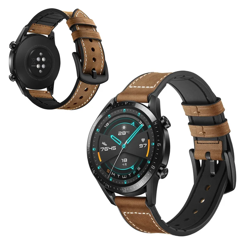Sehr modisch Huawei Watch GT 2 46mm Echtes Leder armband