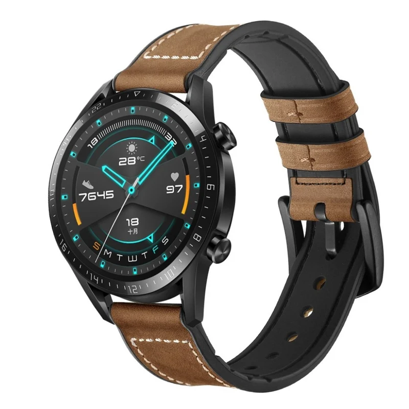 Sehr modisch Huawei Watch GT 2 46mm Echtes Leder armband