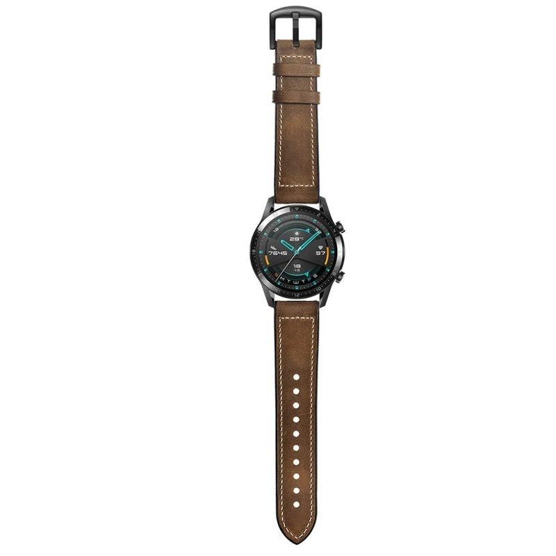 Sehr modisch Huawei Watch GT 2 46mm Echtes Leder armband