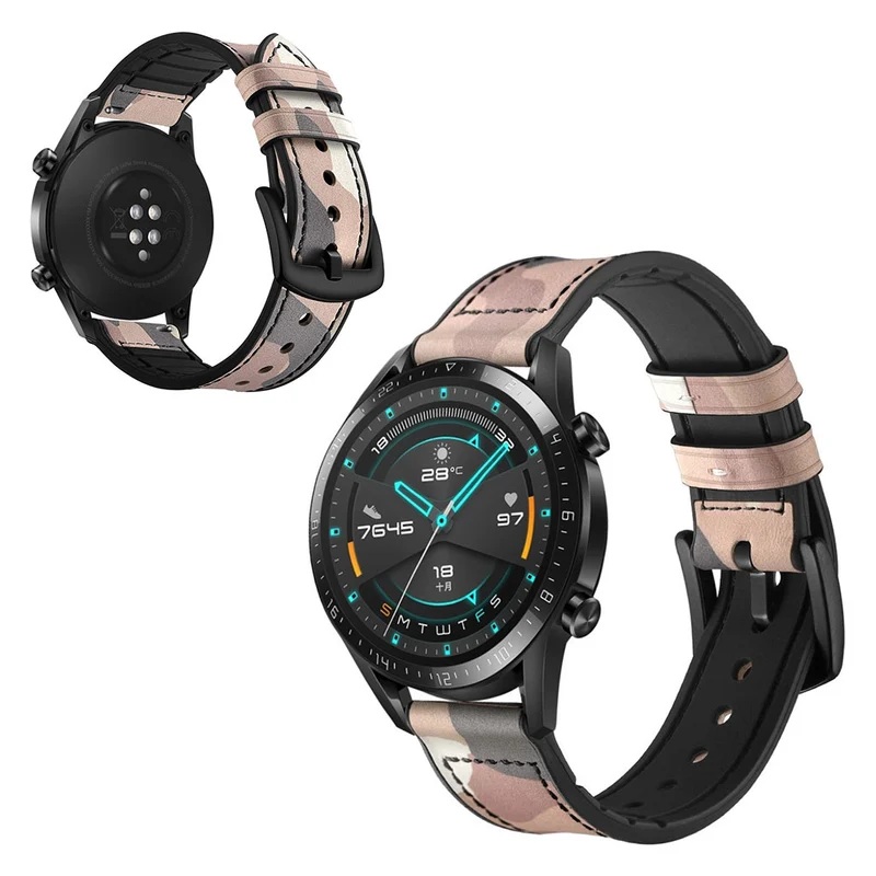 Sehr modisch Huawei Watch GT 2 46mm Echtes Leder armband