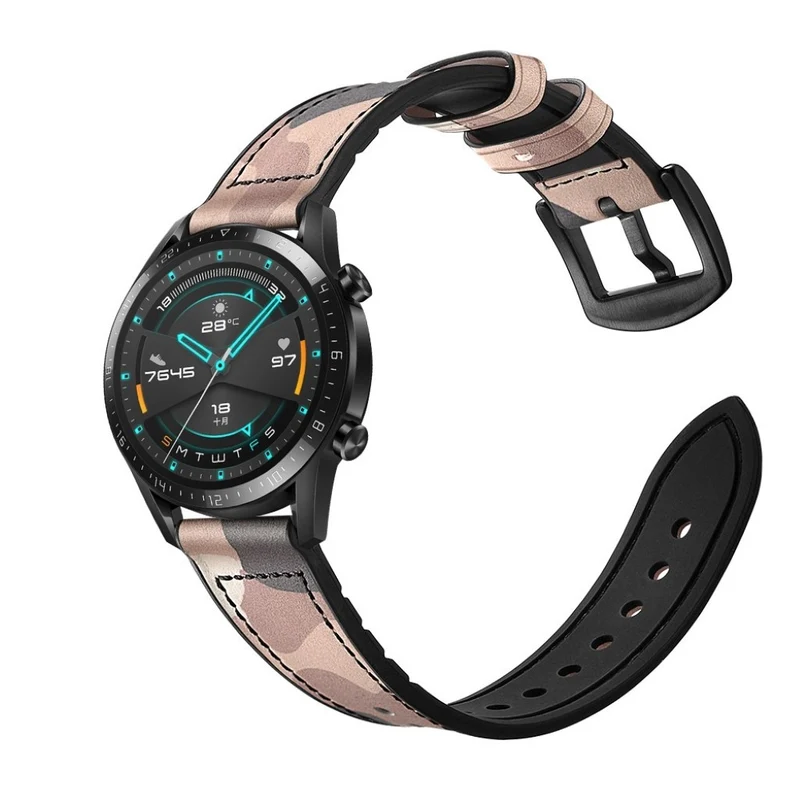 Sehr modisch Huawei Watch GT 2 46mm Echtes Leder armband