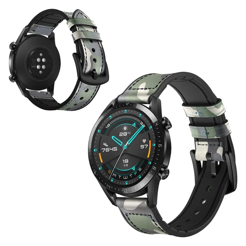 Sehr modisch Huawei Watch GT 2 46mm Echtes Leder armband
