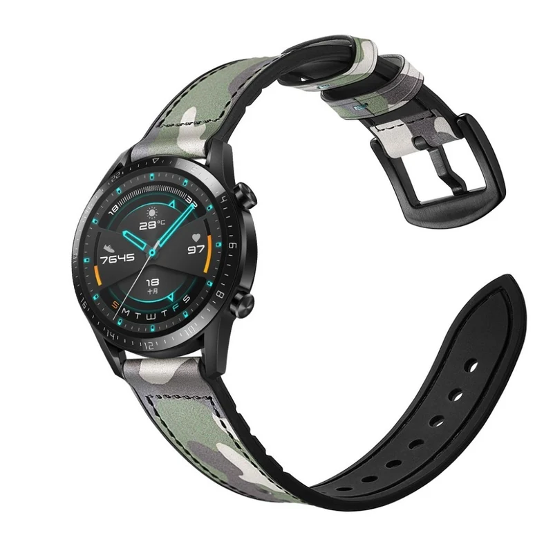 Sehr modisch Huawei Watch GT 2 46mm Echtes Leder armband