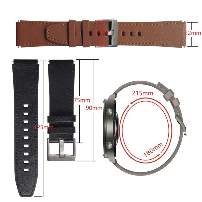 Huawei Watch GT 2 Pro / Huawei Watch GT 2 46mm Kunstleder armband