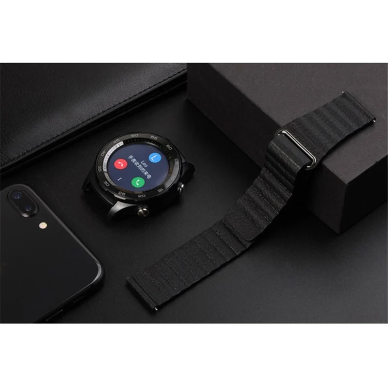 Exquisit Huawei Watch GT 2 42mm Kunstleder armband