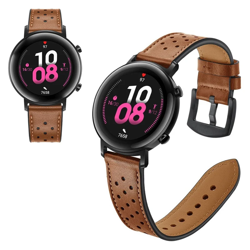 Super süß Huawei Watch GT 2 42mm Echtes Leder armband