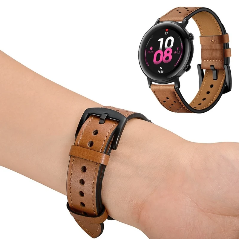 Super süß Huawei Watch GT 2 42mm Echtes Leder armband