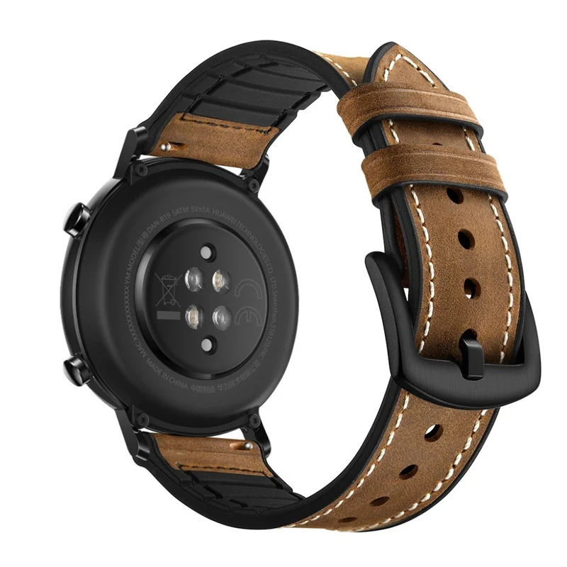 Supersauber Huawei Watch GT 2 42mm Echtes Leder armband