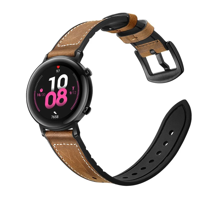 Supersauber Huawei Watch GT 2 42mm Echtes Leder armband