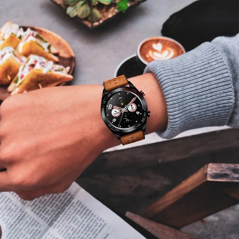 Sehr gut Huawei Watch Magic Echtes Leder armband