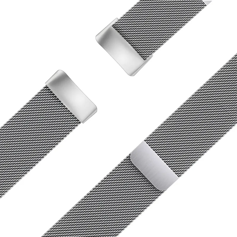 Bandz Fitbit Charge 6 Milanese Loop Armband (Silber)