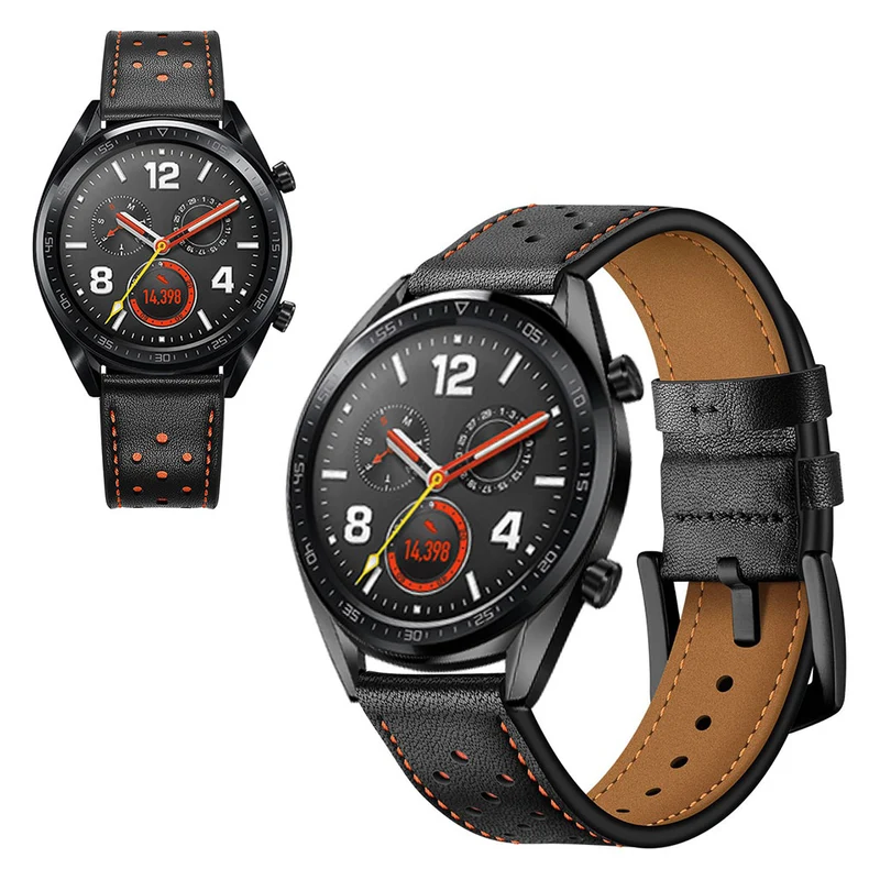 Sehr langlebig Huawei Watch GT Echtes Leder armband