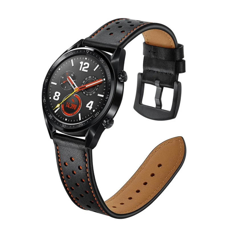 Sehr langlebig Huawei Watch GT Echtes Leder armband