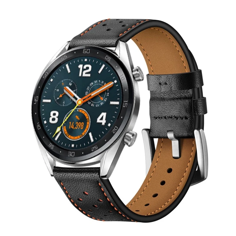Sehr langlebig Huawei Watch GT Echtes Leder armband