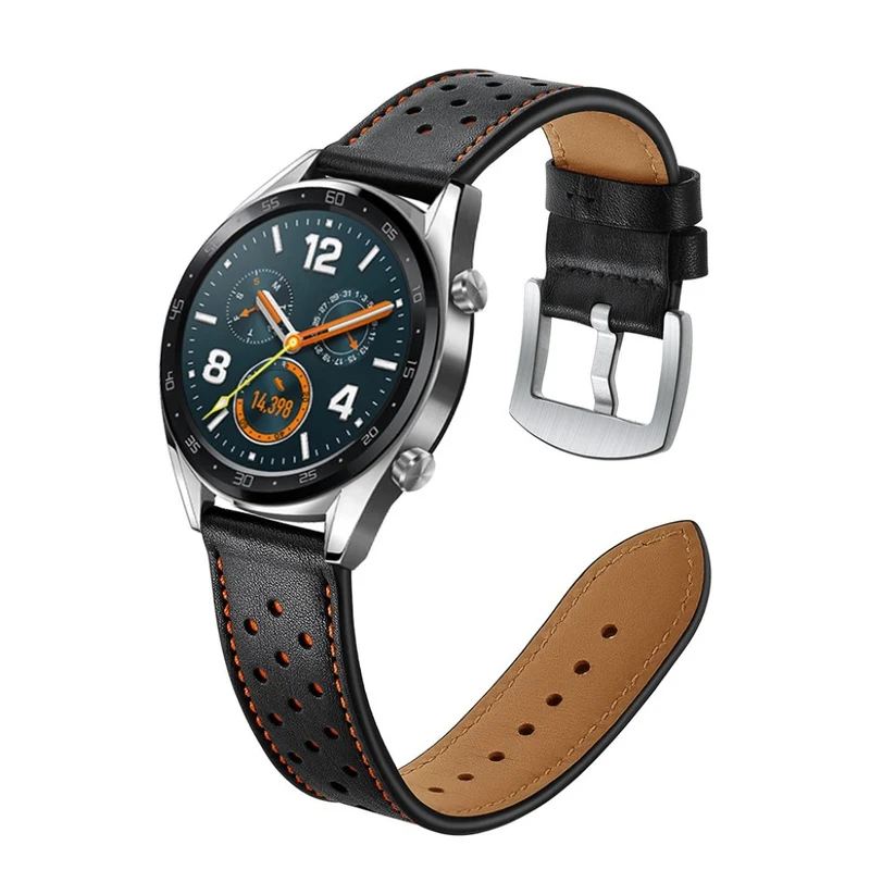 Sehr langlebig Huawei Watch GT Echtes Leder armband