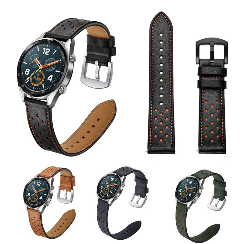 Sehr langlebig Huawei Watch GT Echtes Leder armband