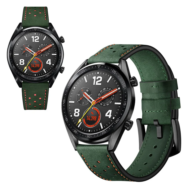 Sehr langlebig Huawei Watch GT Echtes Leder armband