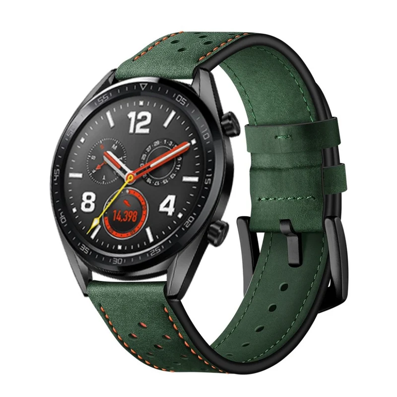 Sehr langlebig Huawei Watch GT Echtes Leder armband