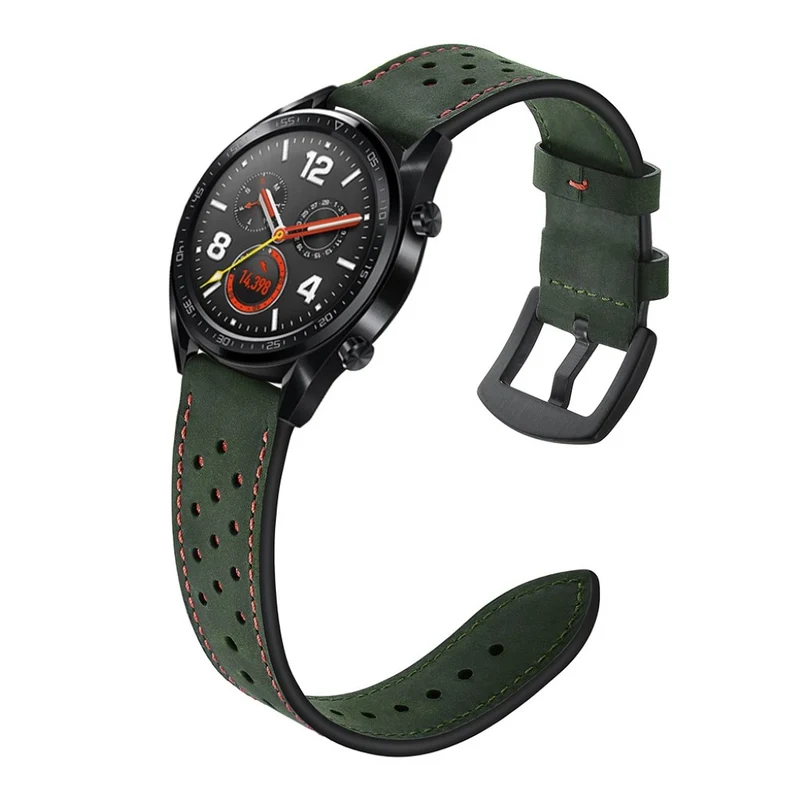 Sehr langlebig Huawei Watch GT Echtes Leder armband