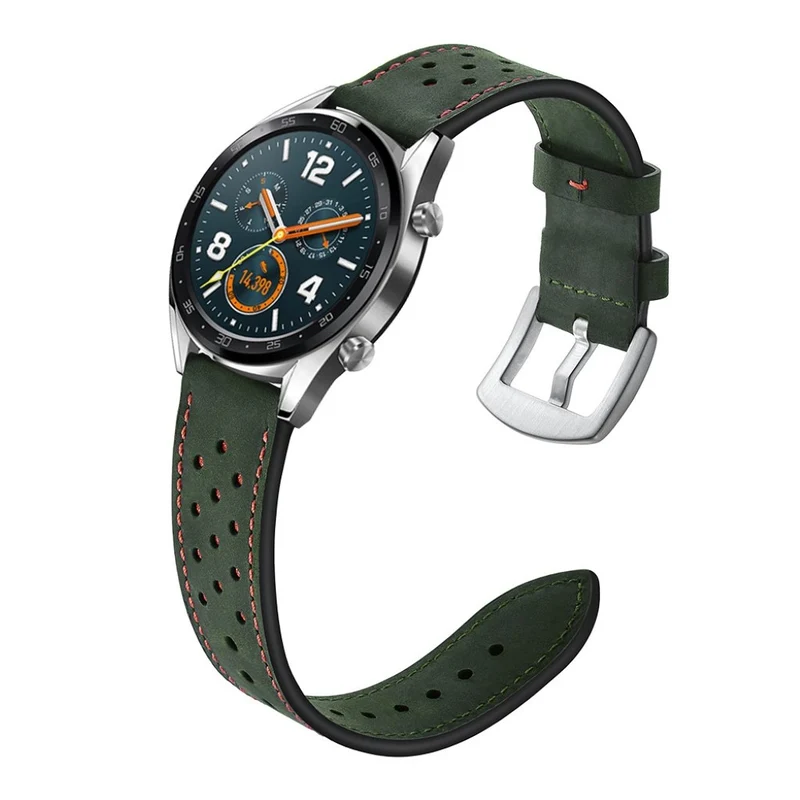 Sehr langlebig Huawei Watch GT Echtes Leder armband