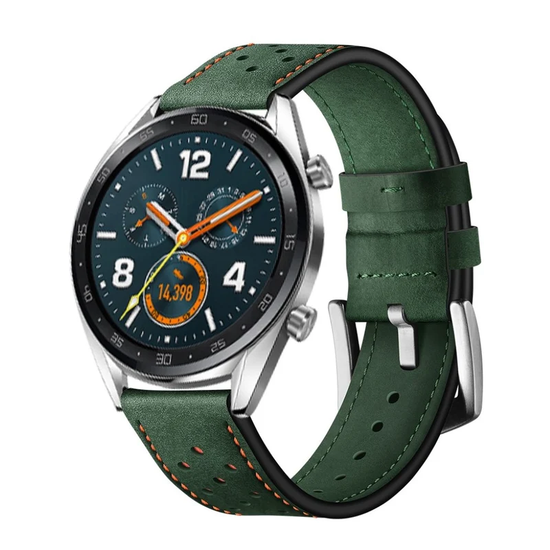 Sehr langlebig Huawei Watch GT Echtes Leder armband