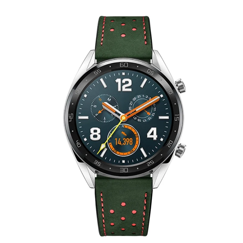 Sehr langlebig Huawei Watch GT Echtes Leder armband