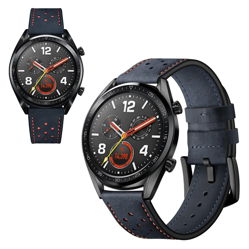Sehr langlebig Huawei Watch GT Echtes Leder armband