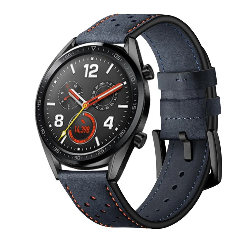 Sehr langlebig Huawei Watch GT Echtes Leder armband
