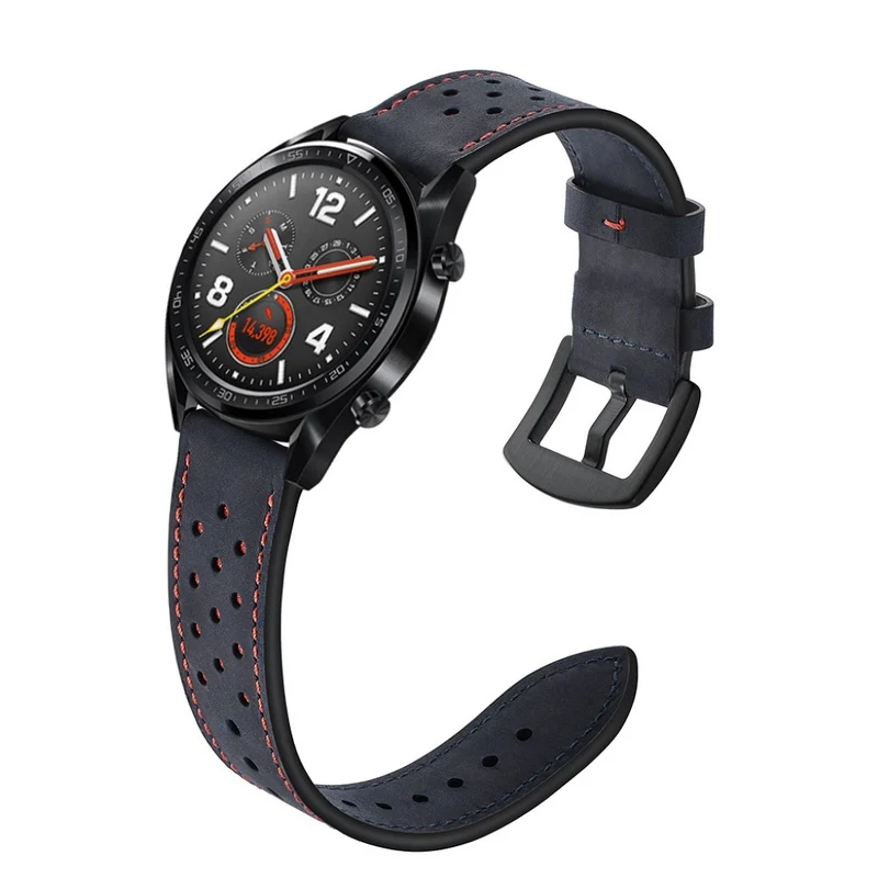 Sehr langlebig Huawei Watch GT Echtes Leder armband
