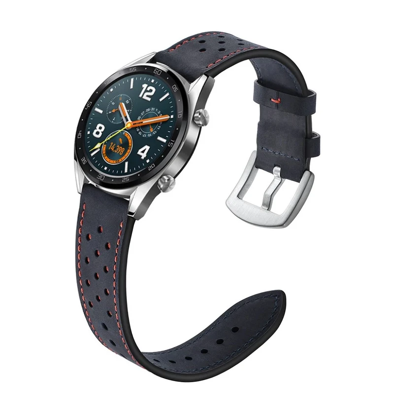 Sehr langlebig Huawei Watch GT Echtes Leder armband