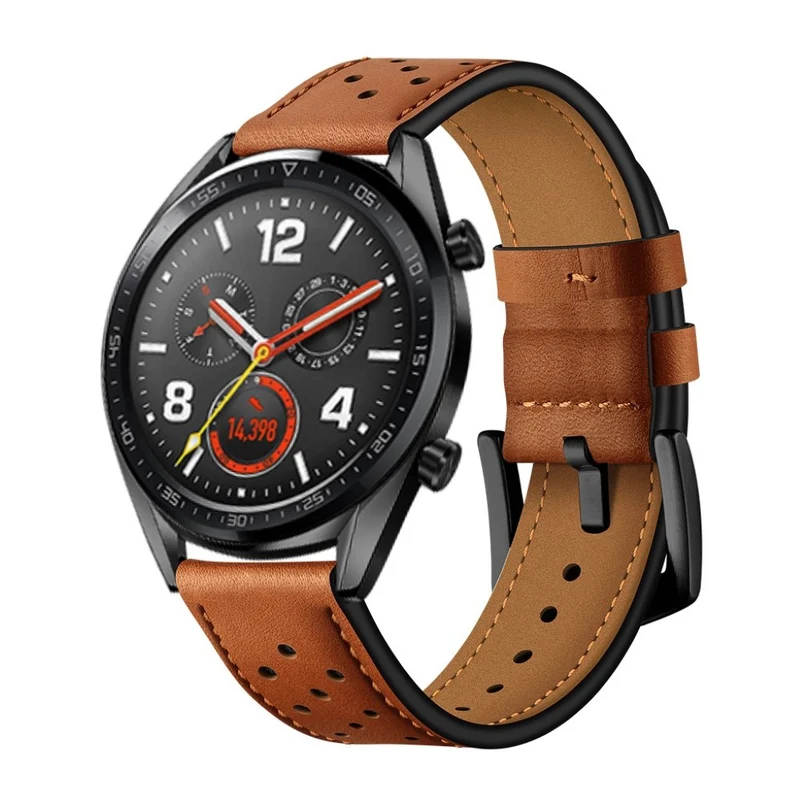 Sehr langlebig Huawei Watch GT Echtes Leder armband