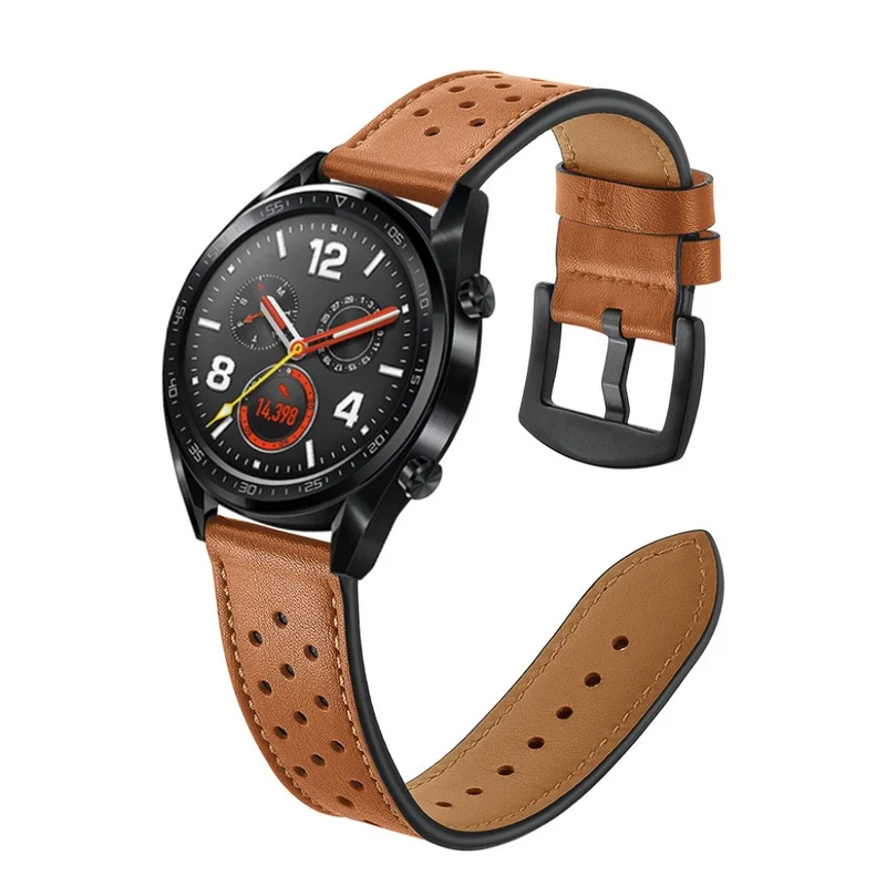Sehr langlebig Huawei Watch GT Echtes Leder armband