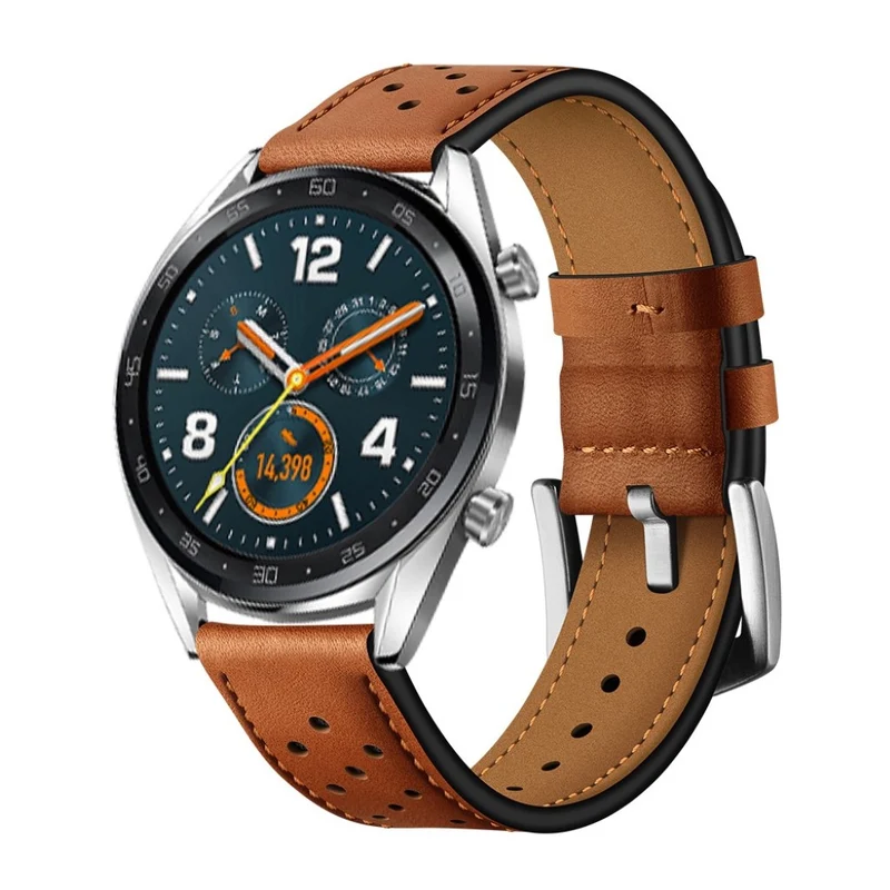 Sehr langlebig Huawei Watch GT Echtes Leder armband