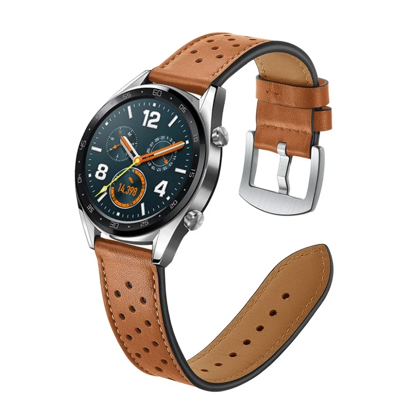 Sehr langlebig Huawei Watch GT Echtes Leder armband