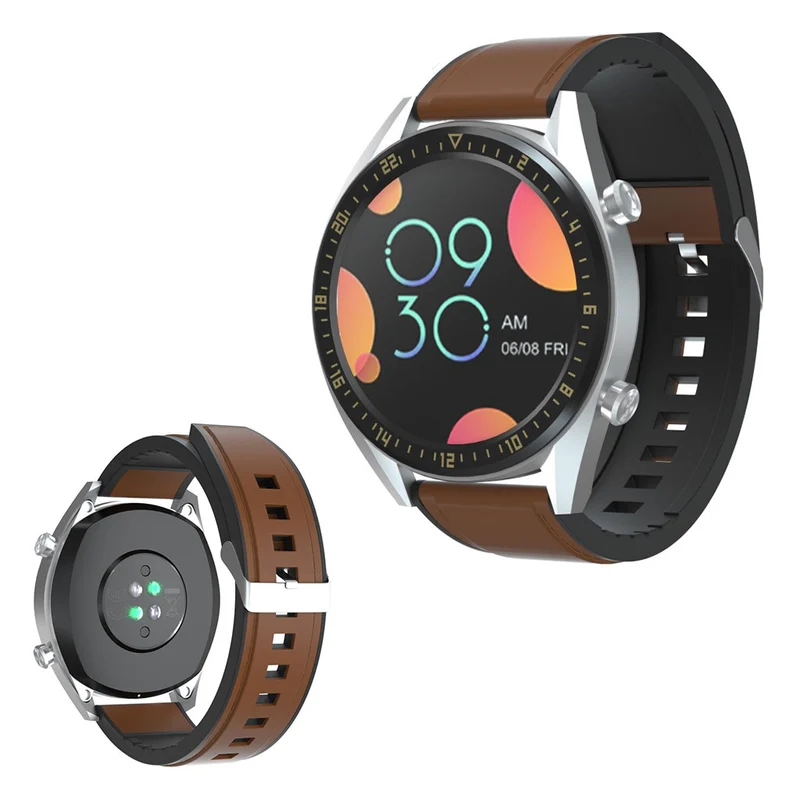 Süß Huawei Watch GT Echtes Leder und Silikon / TPU armband