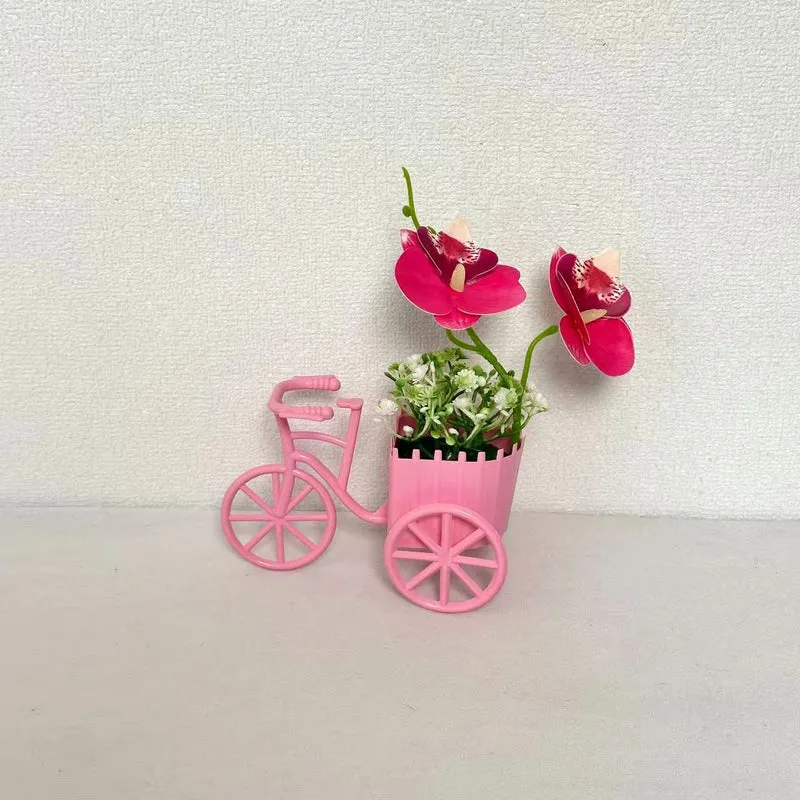 Dekorativer Fahrrad-Blumentopf für Garten Heim Anzeige