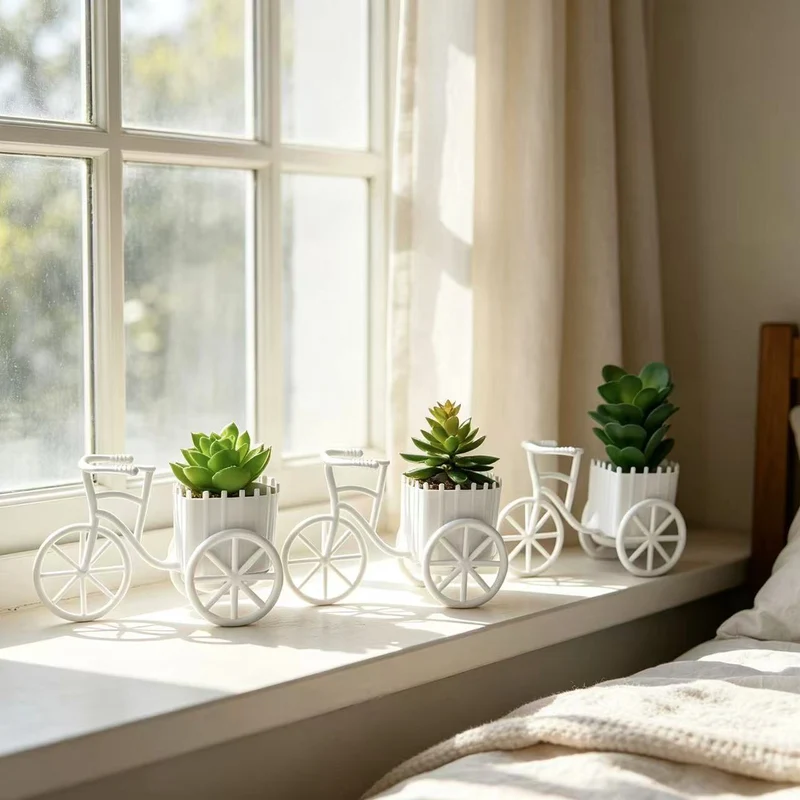 Dekorativer Fahrrad-Blumentopf für die Inneneinrichtung