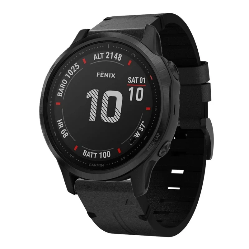 Sehr reizvoll Garmin Fenix 6S Echtes Leder armband