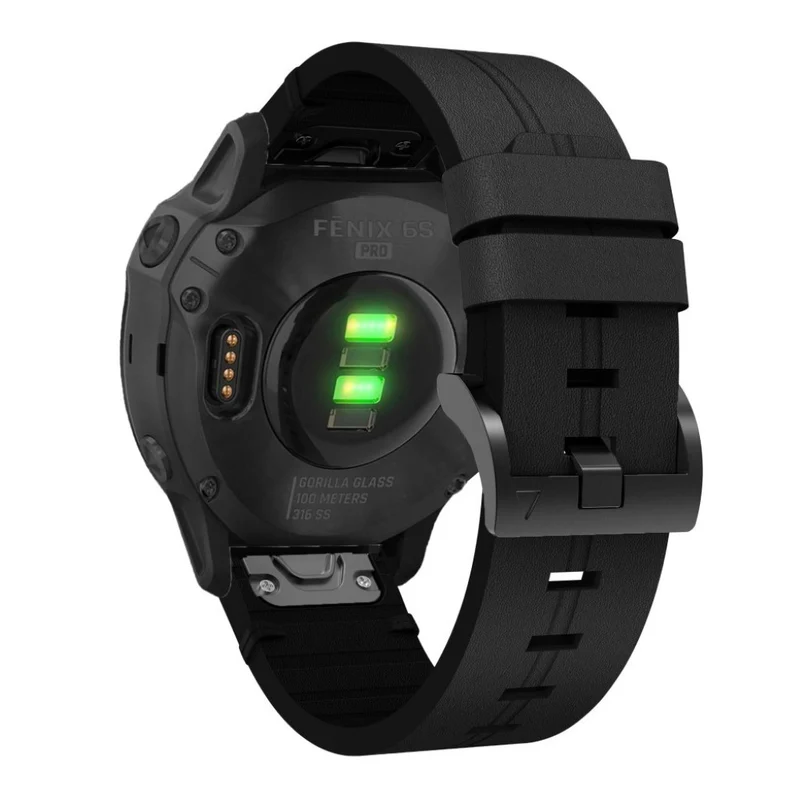 Sehr reizvoll Garmin Fenix 6S Echtes Leder armband