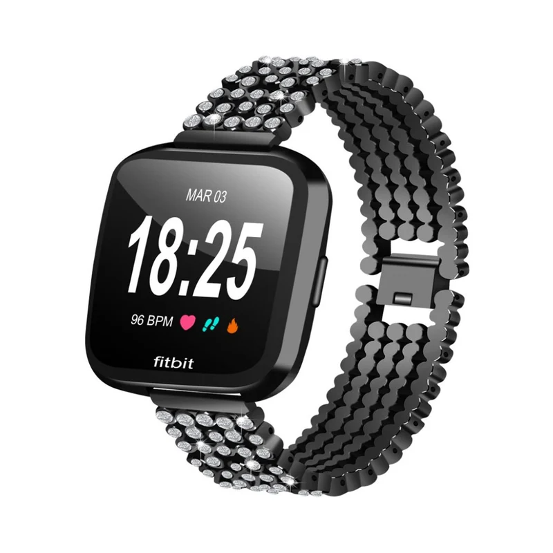 Mega gut Fitbit Versa Metall und Strass armband